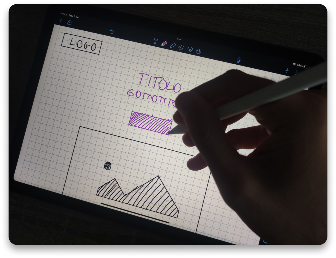 Un esempio di wireframing